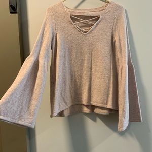 American eagle trumpet sleeve top